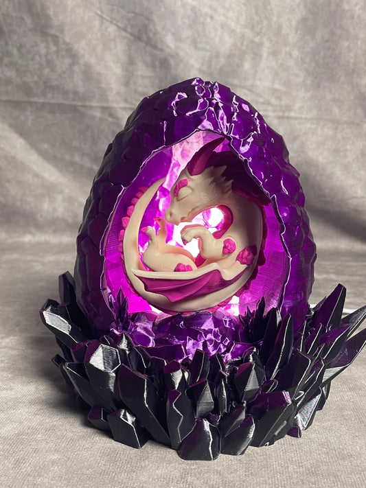 Baby Crystal Dragon Lamp