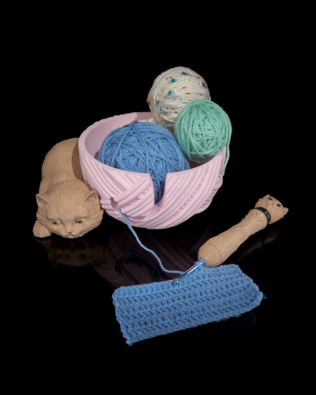 Kitty Cat Yarn Bowl.
