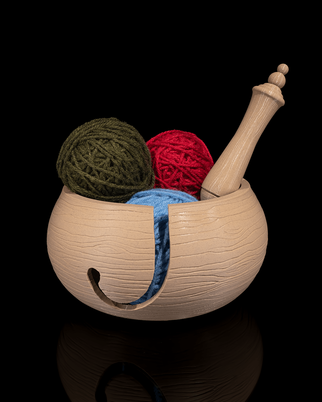 Wooden Kit Yarn Bowl